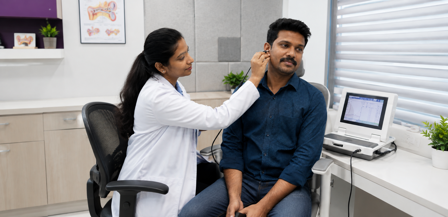 Professional Immittance Audiometry and tympanometry assessment