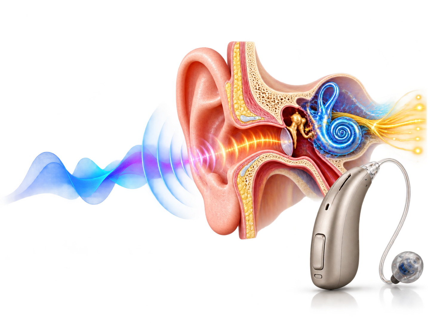 South Indian audiologist explaining a hearing assessment to an older woman