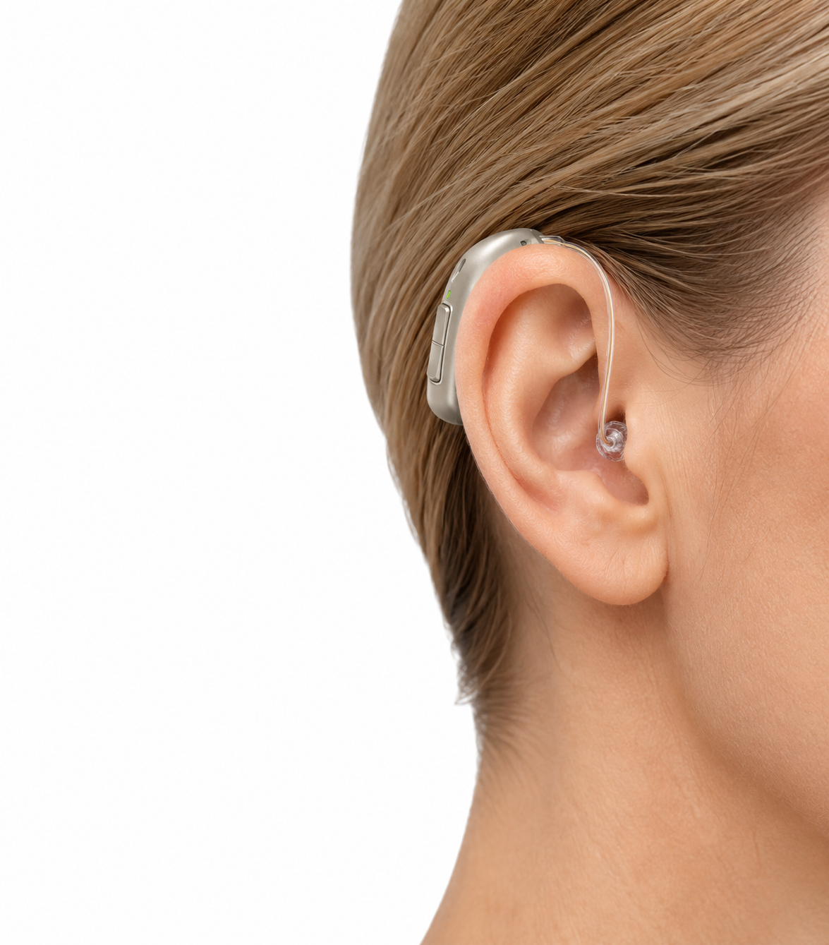 RIC receiver in canal hearing aid